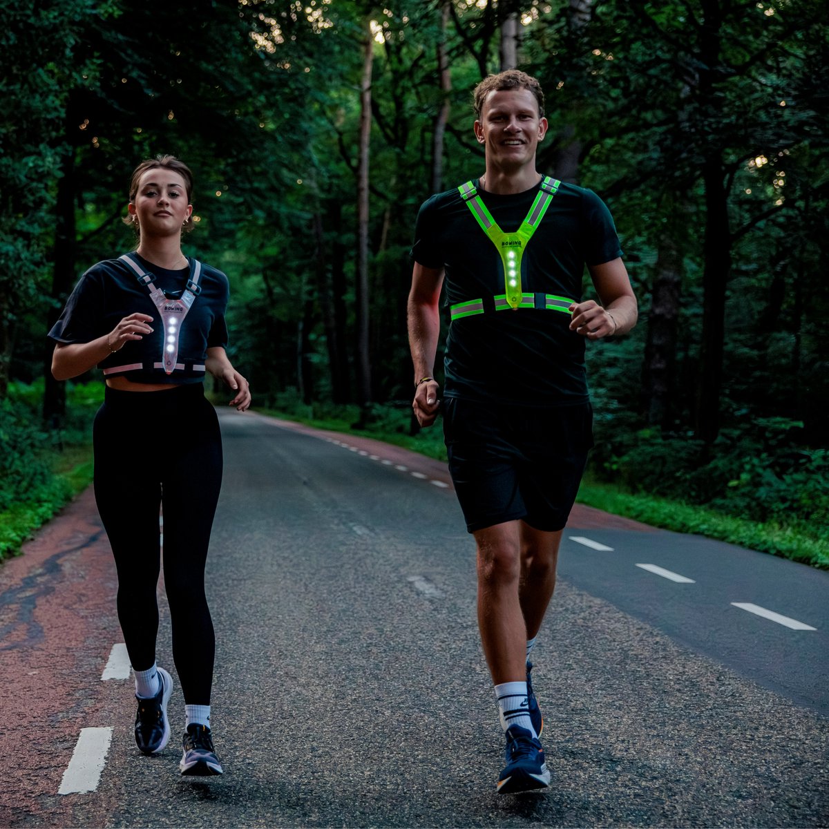 London 200 neon- Reflecterend LED vest