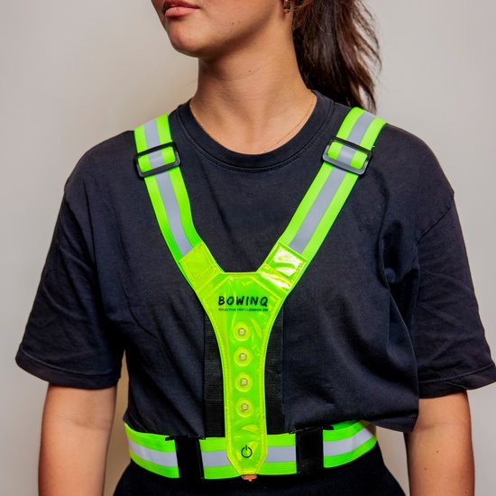 London 200 neon- Reflecterend LED vest
